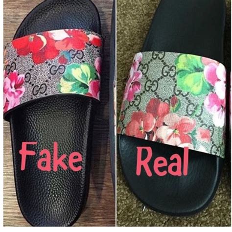 fake gucci's leather slides|gucci slides women clearance.